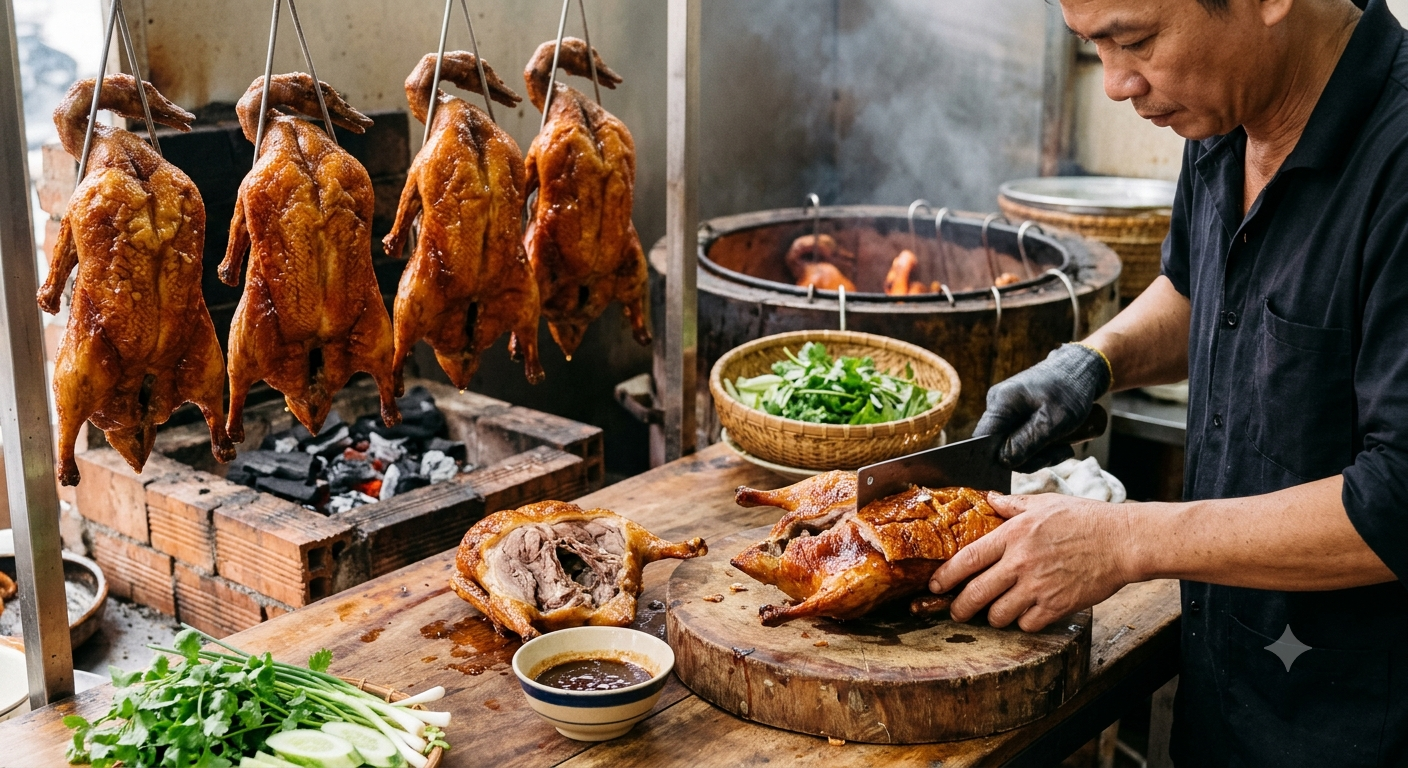 Bản chất cấu trúc của món vịt quay da giòn và các yếu tố ảnh hưởng khi bảo quản
