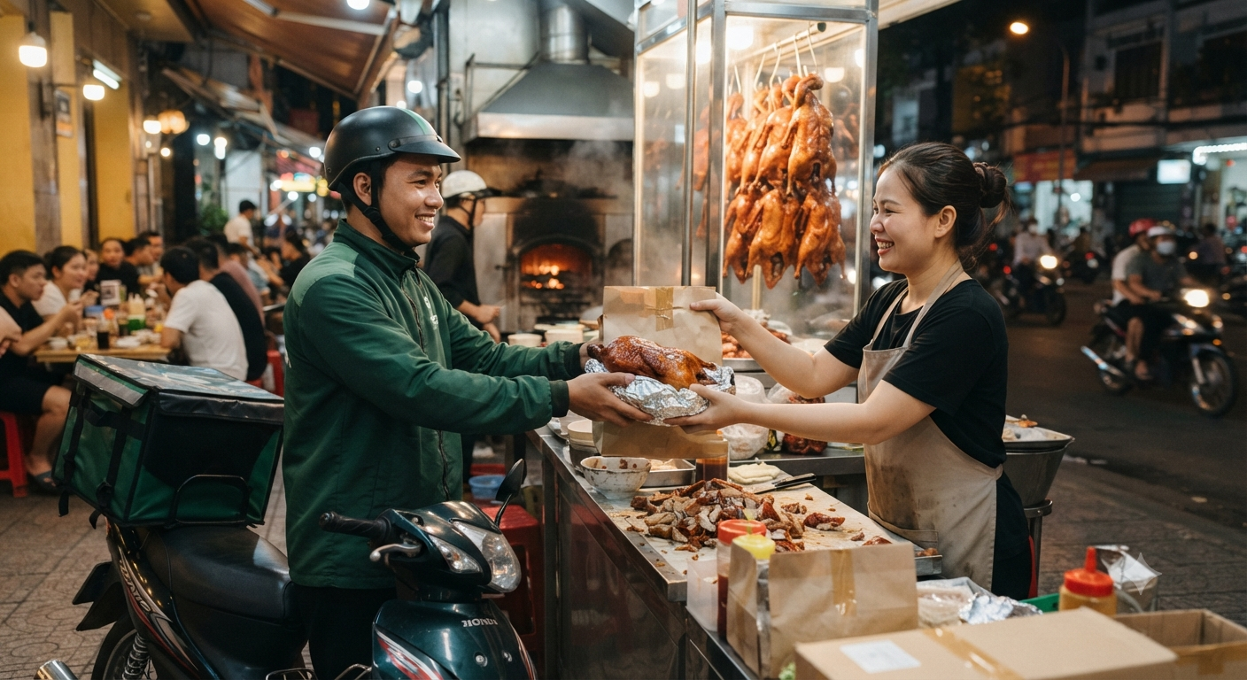 Lựa chọn dịch vụ đặt và giao vịt quay tiện lợi
